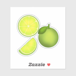 Adesivo Padrão de Limão Verde