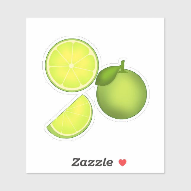 Adesivo Padrão de Limão Verde (Folha)