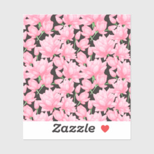 Adesivo Padrão de Lotus Rosa