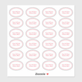 Adesivo Padrão | Hobby | Rótulos Oval do Artesanato Seu Te