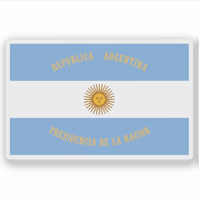 Adesivo Padrão presidencial da Argentina (Frente)