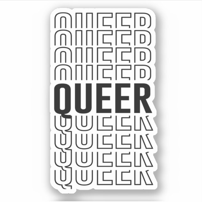 Adesivo Padrão Retro Queer (Frente)