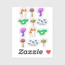 Adesivo Padrão simples de cogumelos