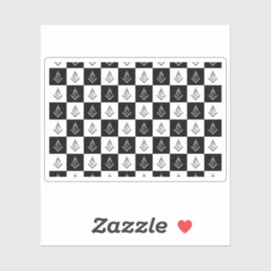 Adesivo Padrão Verificado do Freemason