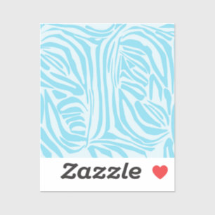 Adesivo Padrão Zebra Azul