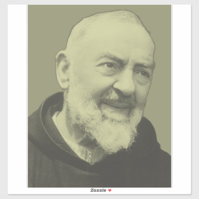 Adesivo Padre Pio de Pietrelcina (Folha)