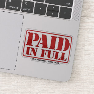 Adesivo Pago em Cheio