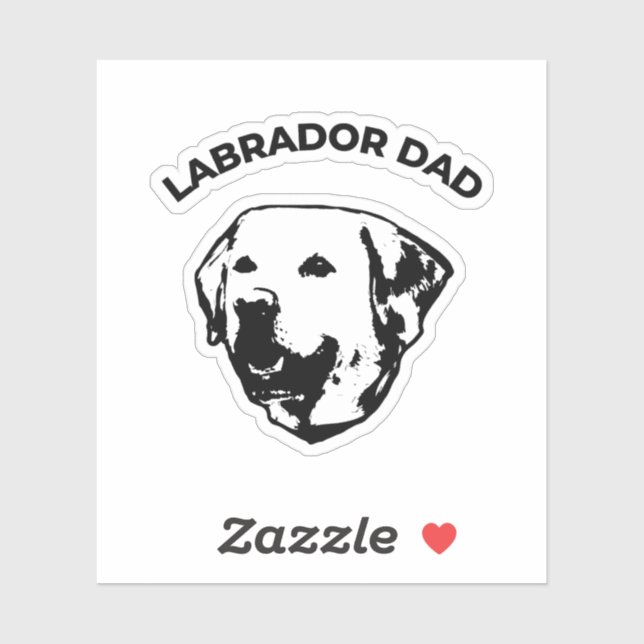 Adesivo Pai de Labrador (Folha)
