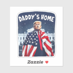 Adesivo Pai Home Trump Pink 2024 Retire a América