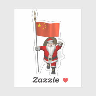 Adesivo Pai Natal Vem À China