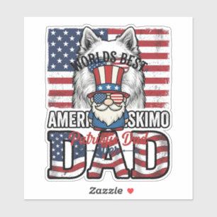 Adesivo Pai Patriota Gnome Camisa Vintage Vetor Design_1