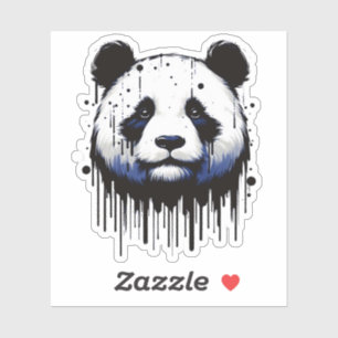 Adesivo Paint Drip Panda