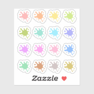 Adesivo Paint Splats Cobrir Art Professora Bujo Planner