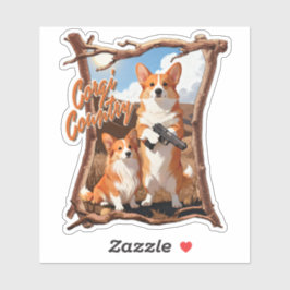 Adesivo País Corgi – Camiseta Divertida de Corgi, Estilo A