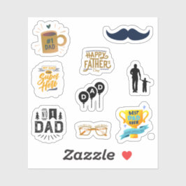 Adesivo Pais Felizes, Vestidos do Dia dos Pais