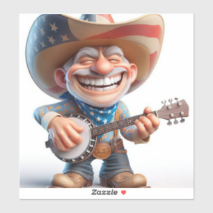 Adesivo País no Banjo por Natasha Us