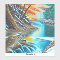 Paisagem Canadiana com Óleo de Pintura