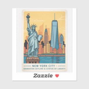 Adesivo Paisagem de Nova York Manhattan