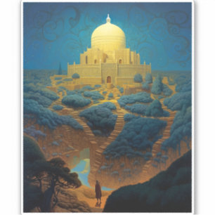 Adesivo Paisagem do Palácio Surreal