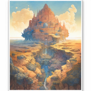 Adesivo Paisagem do Palácio Surreal