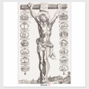 Adesivo Paixão de Jesus crucificação de Cristo