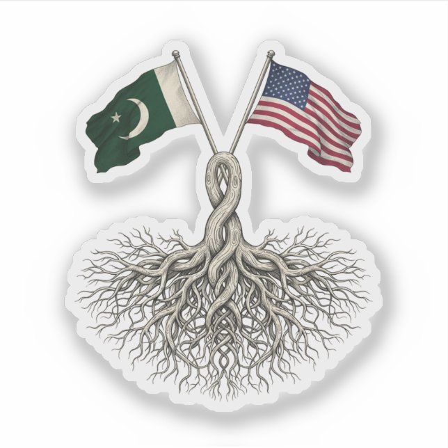 Adesivo Pakistani-American (Frente)