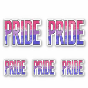 Adesivo Palavra de Orgulho Bissexual