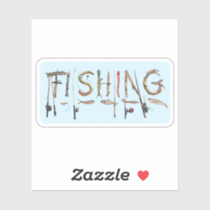 Adesivo Palavra de pesca