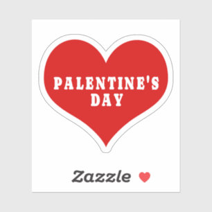 Adesivo PALENTINE'S DAY Red Love Heart Vinyl Sticker