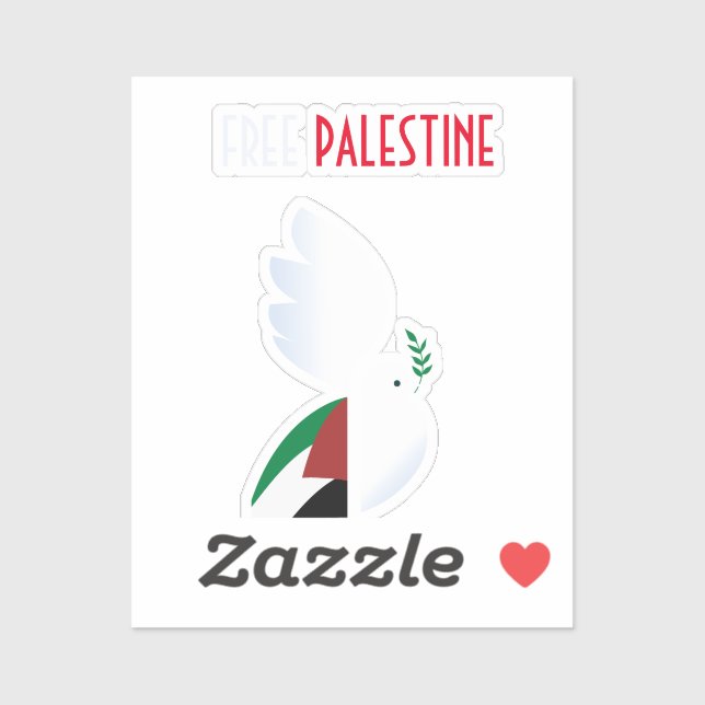 Adesivo Palestina livre (Folha)