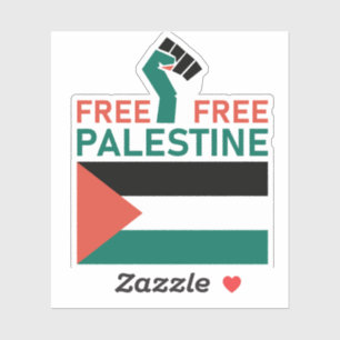 Adesivo Palestina Livre Livre. Pare a Guerra