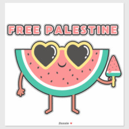 Adesivo palestina Watermelon Palestina, cor bonita