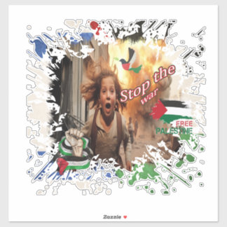 Adesivo Palestine Car Sticker, Palestina Flag Decal, Ga