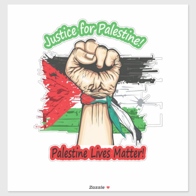 Adesivo Palestine Car Sticker, Palestina Flag Decal, Gaz (Folha)