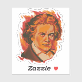 Adesivo Paleta de Fogo Beethoven Retrato