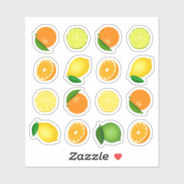 Adesivo Palitinhos Frescos de Laranja e Limão
