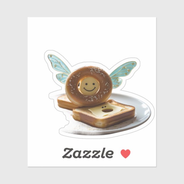 Adesivo Palitos de refeições mágicas: Comidas Whimical e D (Folha)