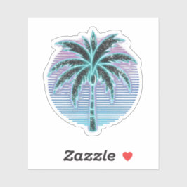 Adesivo Palmeira de néon sintética