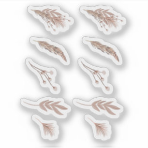 Adesivo Pampas Desenhadas À Mão Planner