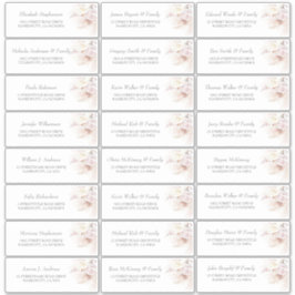 Adesivo Pampas Grass Anthurium Guest Name Labels