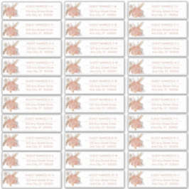 Adesivo Pampas Grass | Lista de Endereços de Convidado Hyd