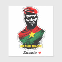 Adesivo Pan-Africano Ibrahim Traoré – Burquina Fas