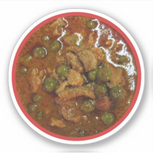Adesivo Panang Thai Curry [พ ะ แ น ง] ... Comida da rua Ta