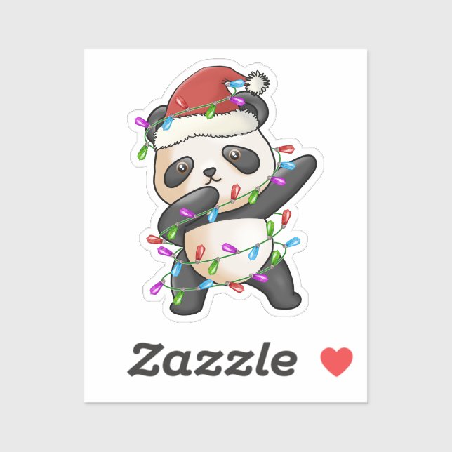 Adesivo Panda Bear dabbin favorita (Folha)