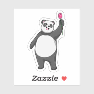 Adesivo Panda com Tulip