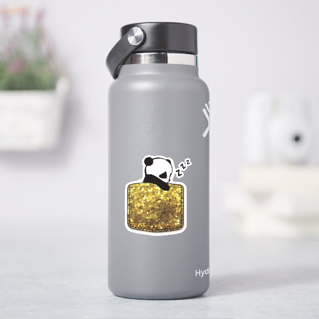 Adesivo panda dormindo no bolso (HidroFlask)