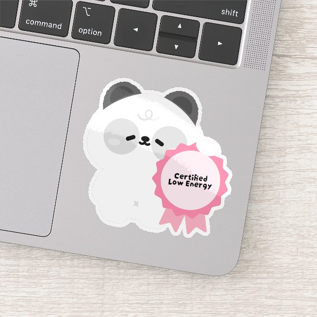 Adesivo Panda Esgotado Certificado (Detalhe)