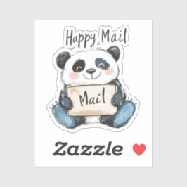 Adesivo Panda Happy Mail