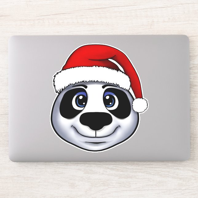 Adesivo Panda Natal (Computador)