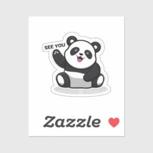 Adesivo panda pequeno fofo
